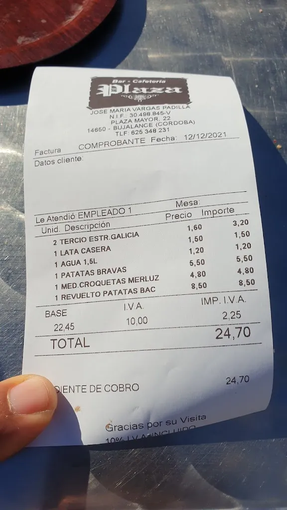 JR BUCARANO_Bar Cafetería Plaza_Bujalance_review