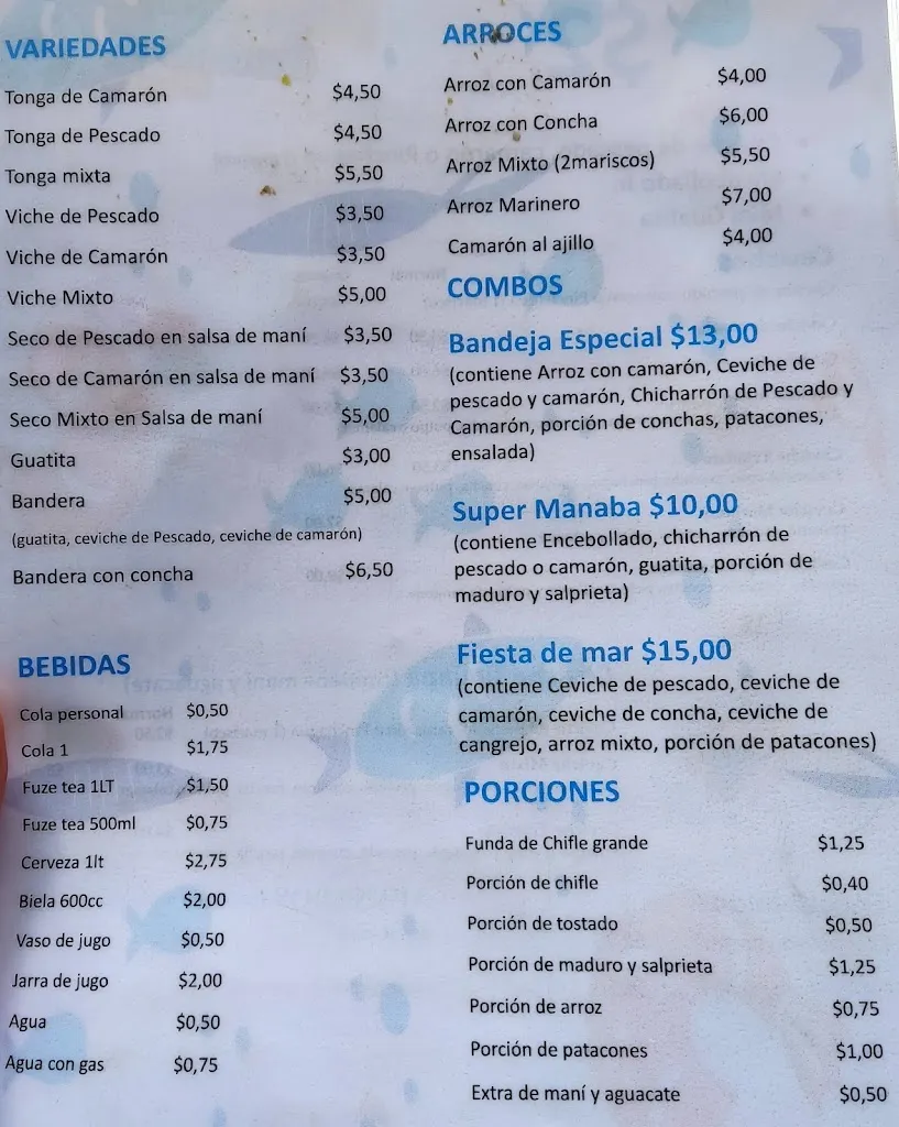 Menu_El Auténtico Ceviche Manaba Carcelen_Carcelén_image_1