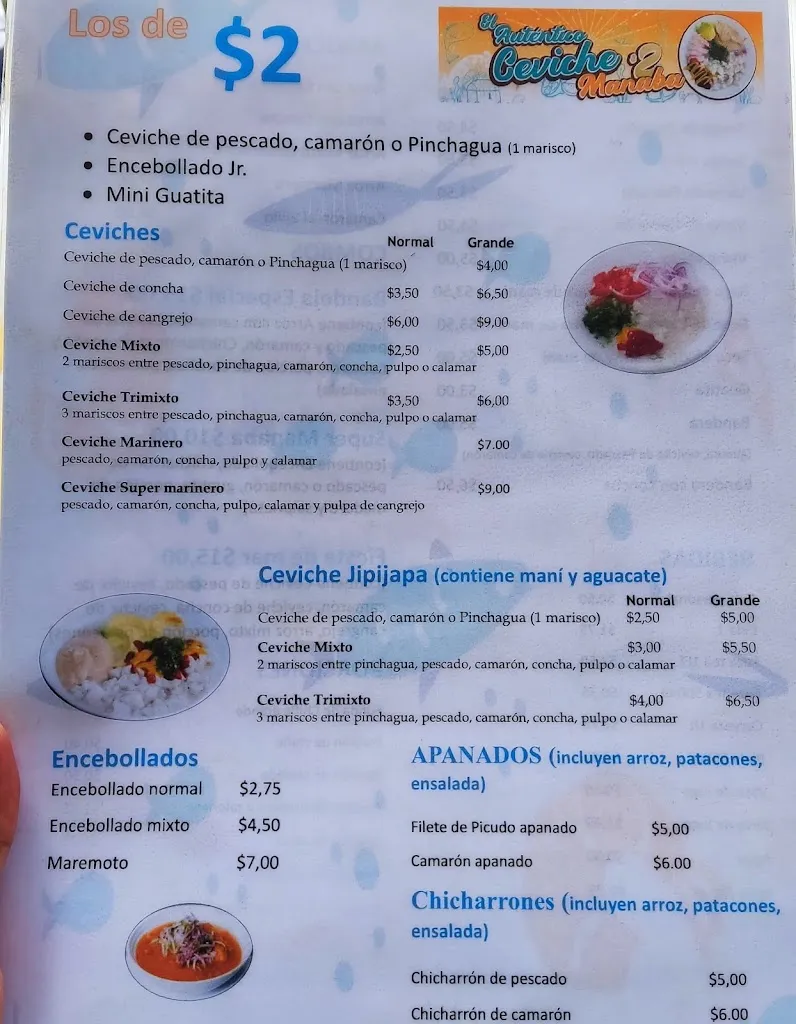 Menu_El Auténtico Ceviche Manaba Carcelen_Carcelén_image_3