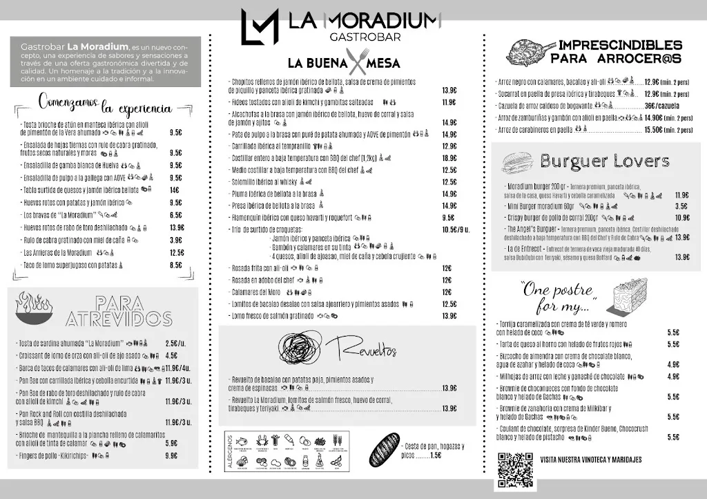 Menu_La MORADIUM - Gastrobar -_Benamejí_immagine_1