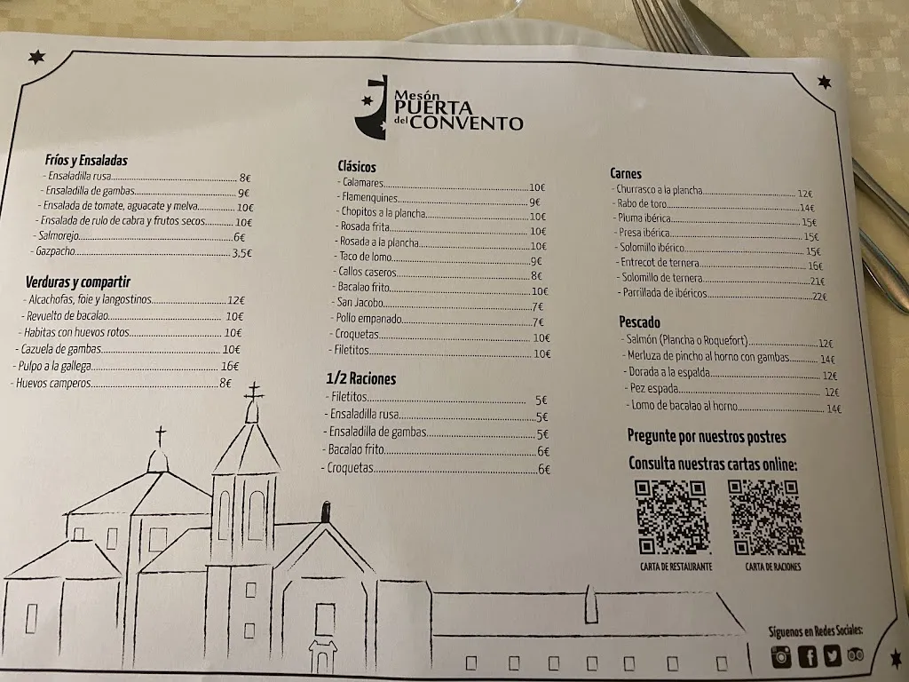 Menü_Mesón Puerta del Convento_Benamejí_Bild_1