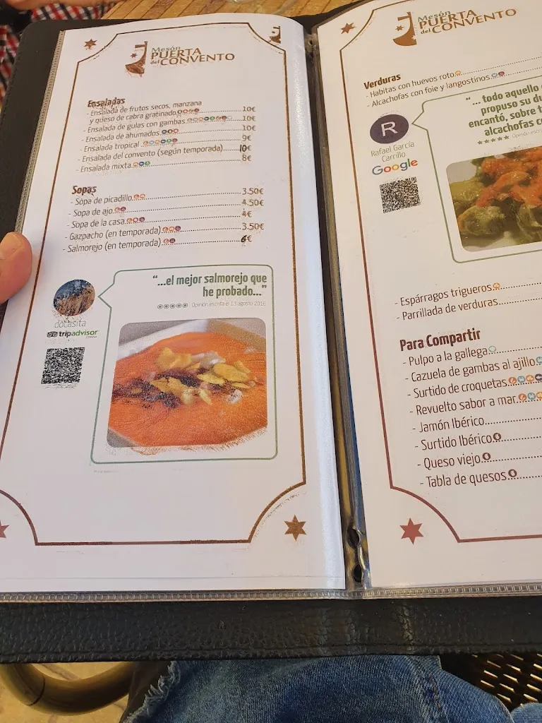 Menü_Mesón Puerta del Convento_Benamejí_Bild_2