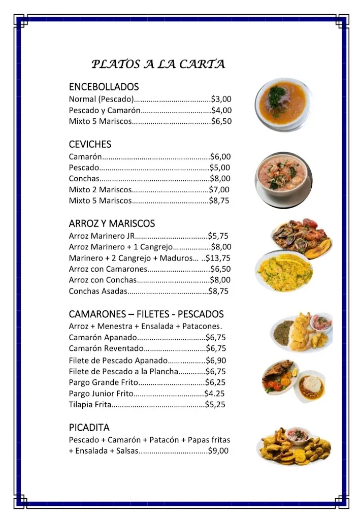 Menu_CEVICHERIA Y RESTAURANT ZONA MAR_Carcelén_immagine_2