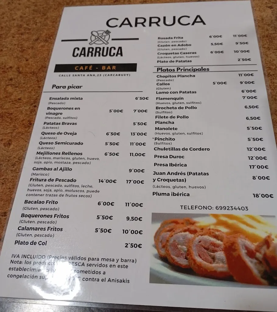 Menu_Bar Carruca_Carcabuey_image_1