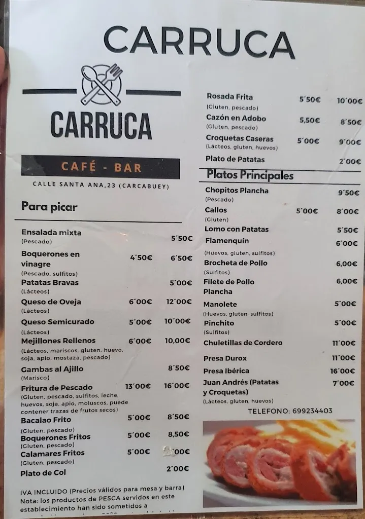 Menu_Bar Carruca_Carcabuey_image_2