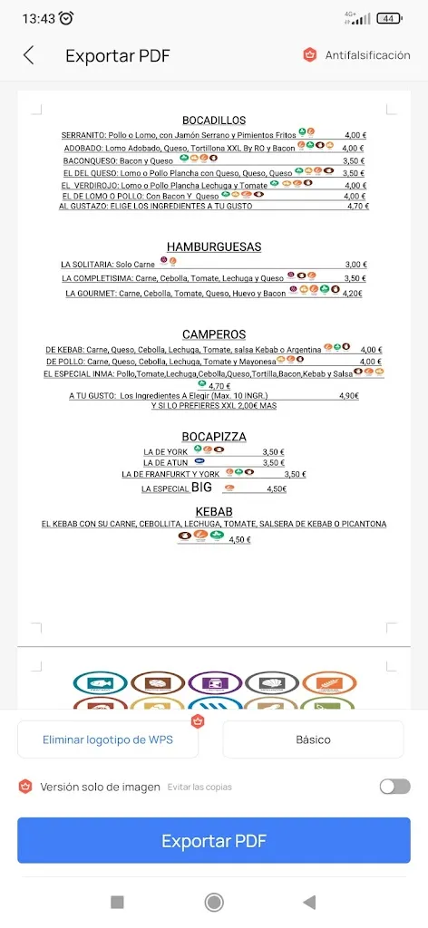 Menu_El sótano pizzas_Encinas Reales_immagine_1