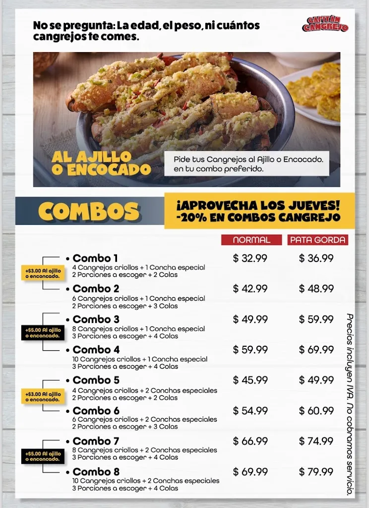 Menu_José el Capitán Cangrejo_Carcelén_image_1