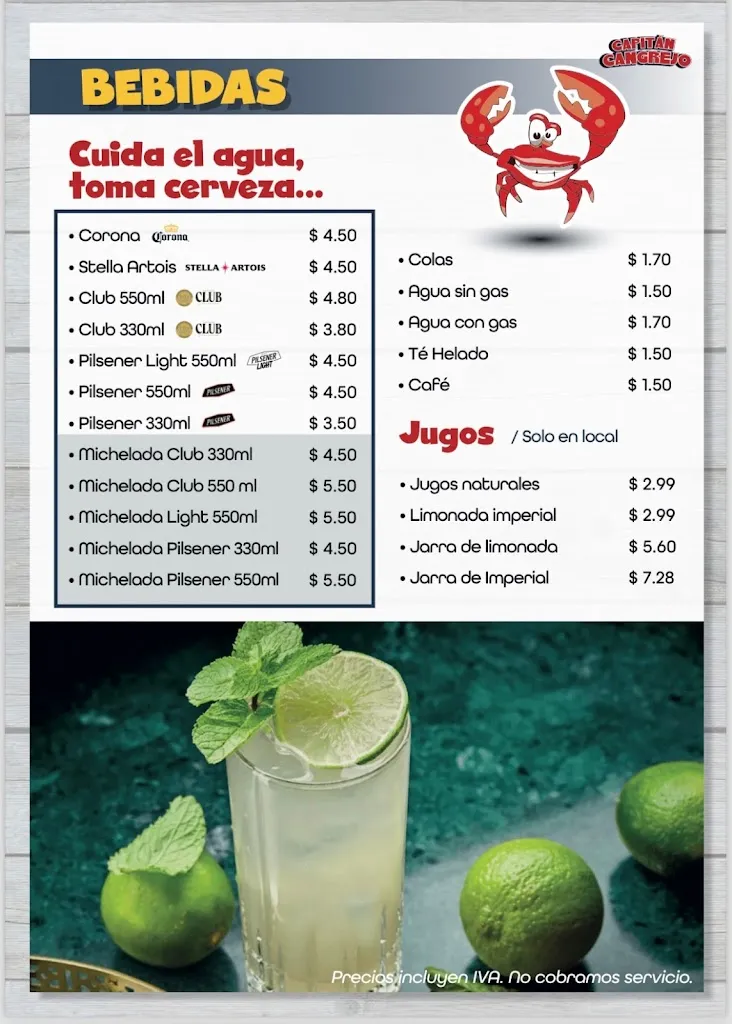 Menu_José el Capitán Cangrejo_Carcelén_image_3