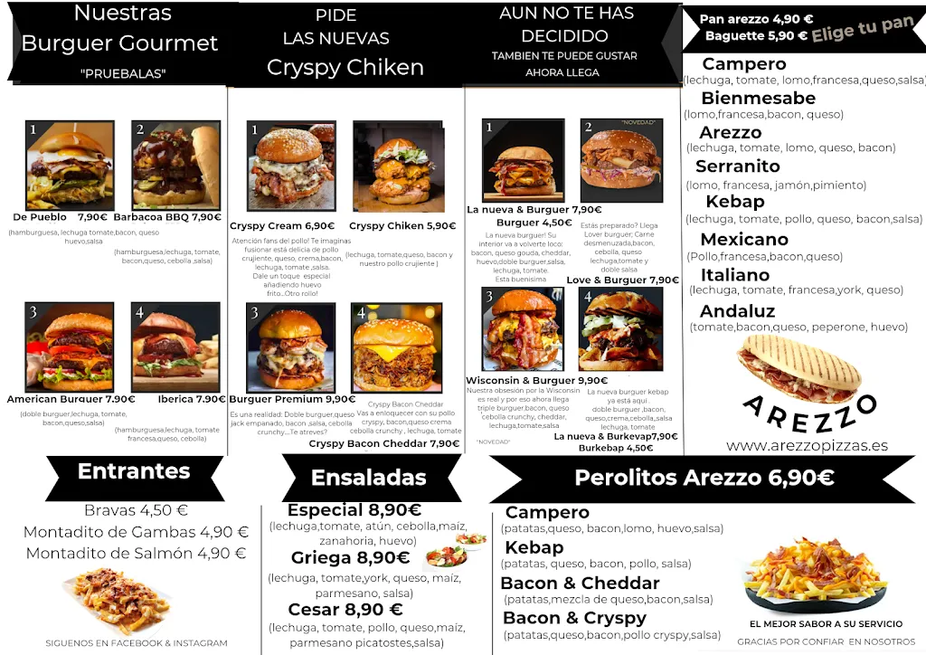 Menu_Arezzo Pizzería_Castro del Río_image_2