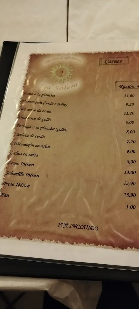 Menu_Mesón Cafetería La Solera_Castro del Río_image_4