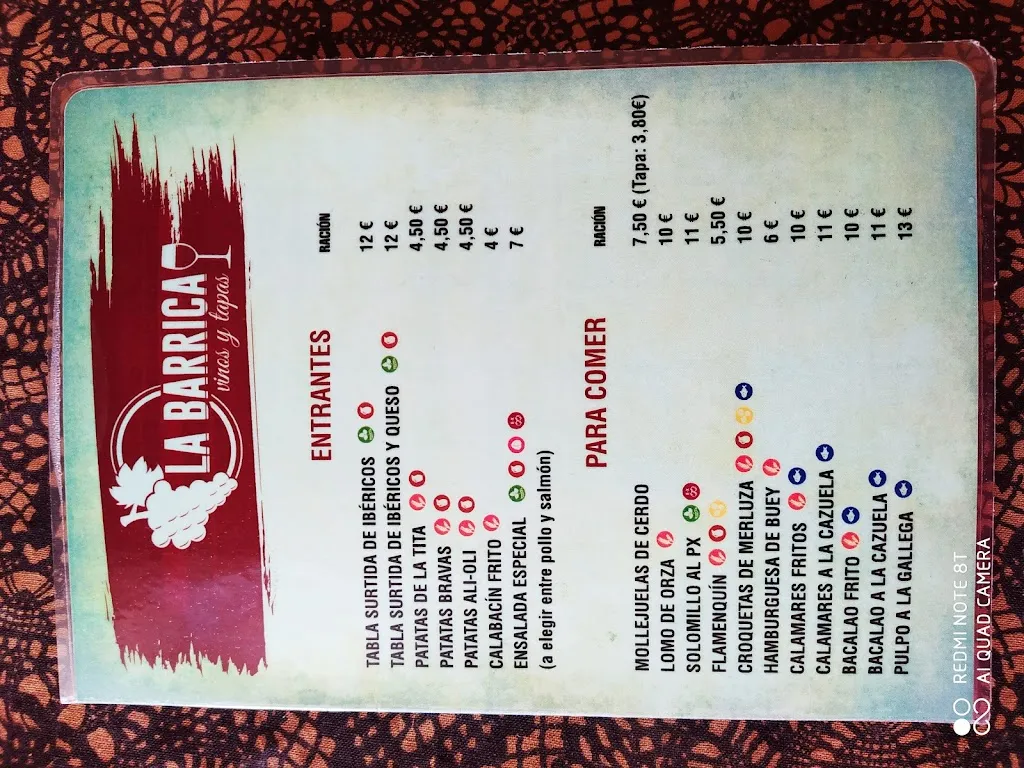 Menu_La Barrica_Doña Mencía_image_3