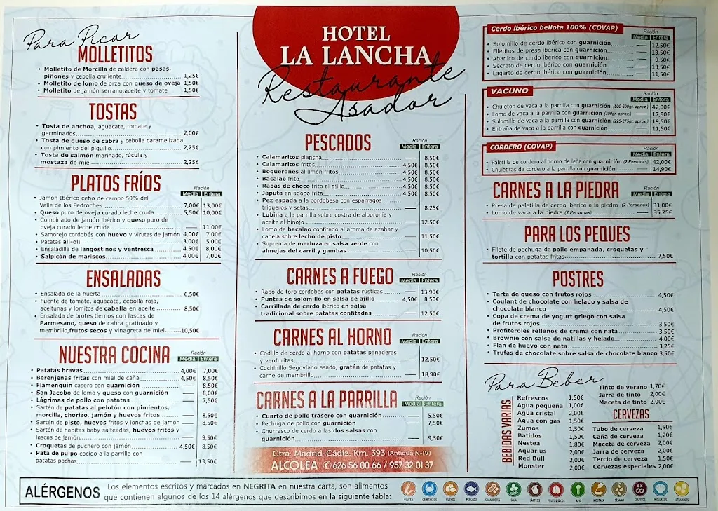 Menu_Restaurante Asador La Lancha_Fuente la Lancha_image_1