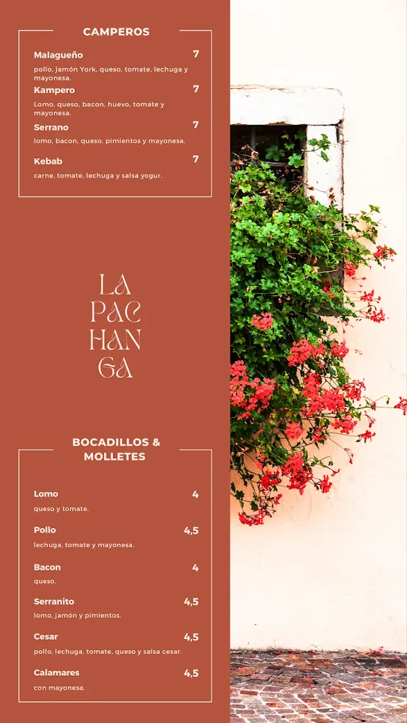 Menu_Restaurante - Bar La Pachanga_Fuente la Lancha_image_2