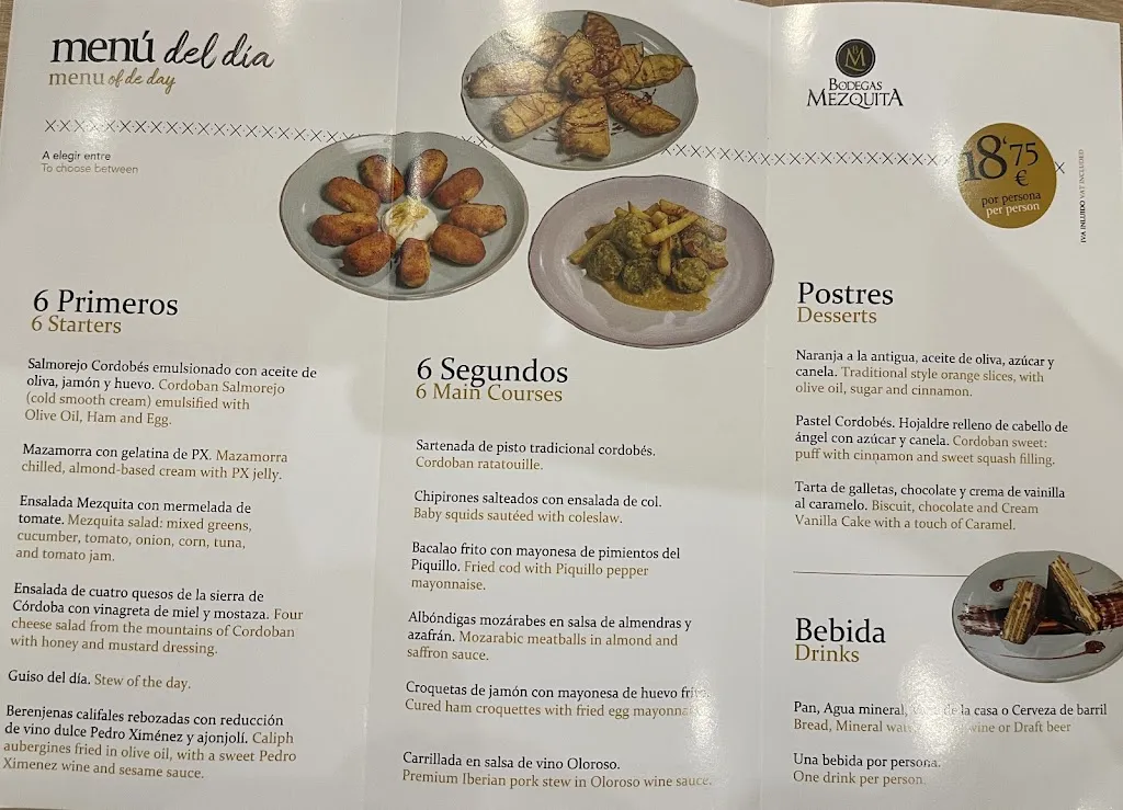 Menu_Bodegas Mezquita Céspedes_Córdoba_immagine_3