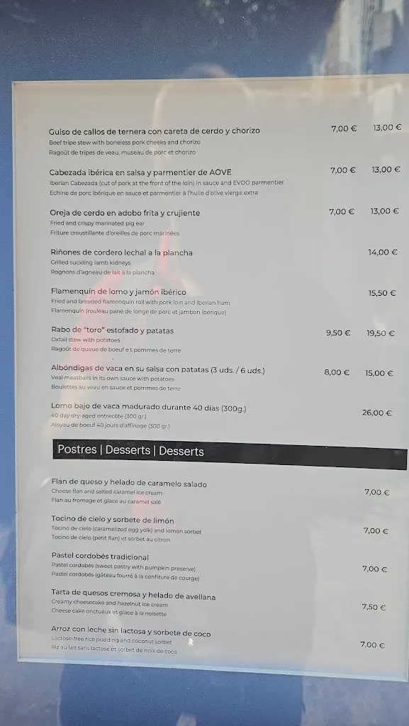 Menu_Bodegas Mezquita Corregidor_Córdoba_image_3