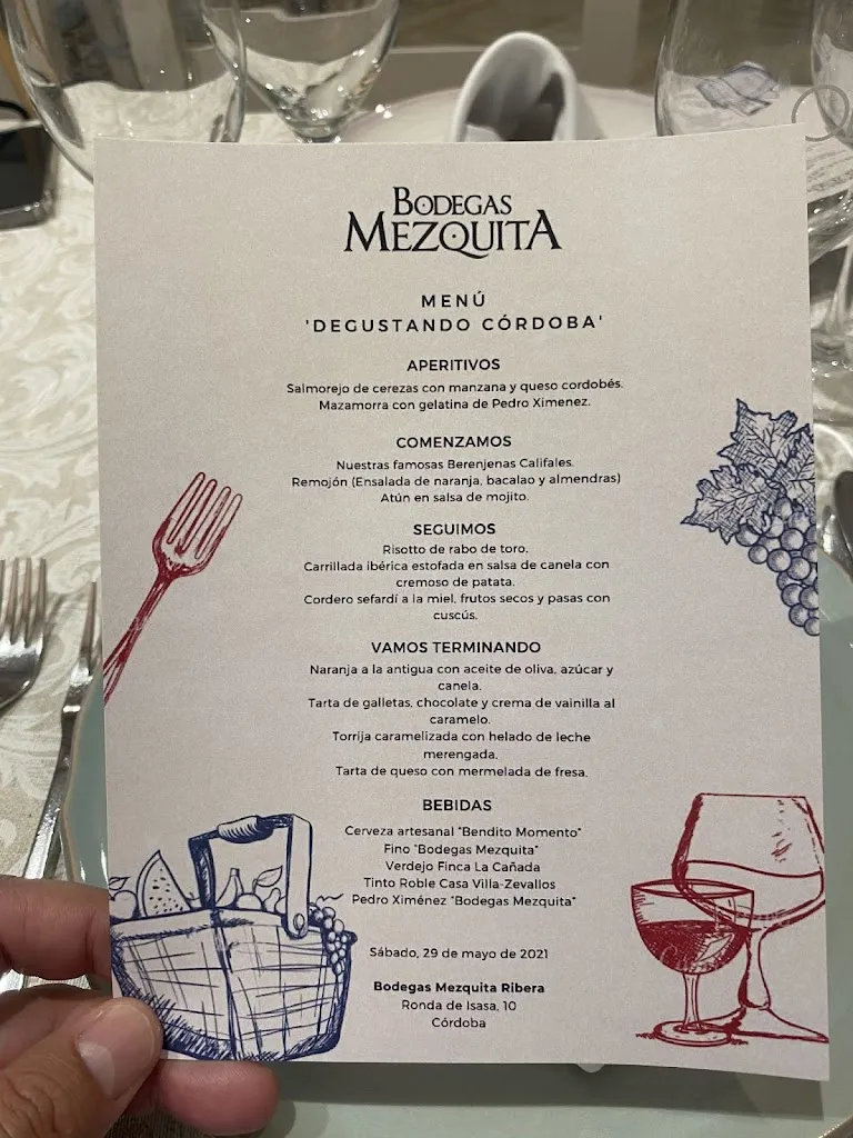 Menu_Bodegas Mezquita Ribera_Córdoba_image_1