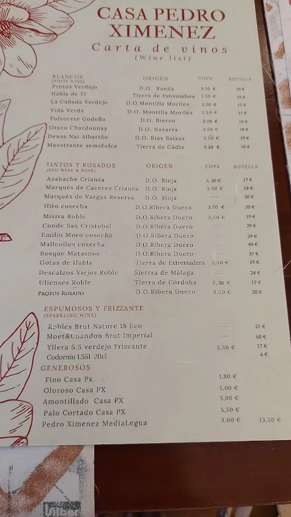Menu_Casa Pedro Ximénez_Córdoba_immagine_3