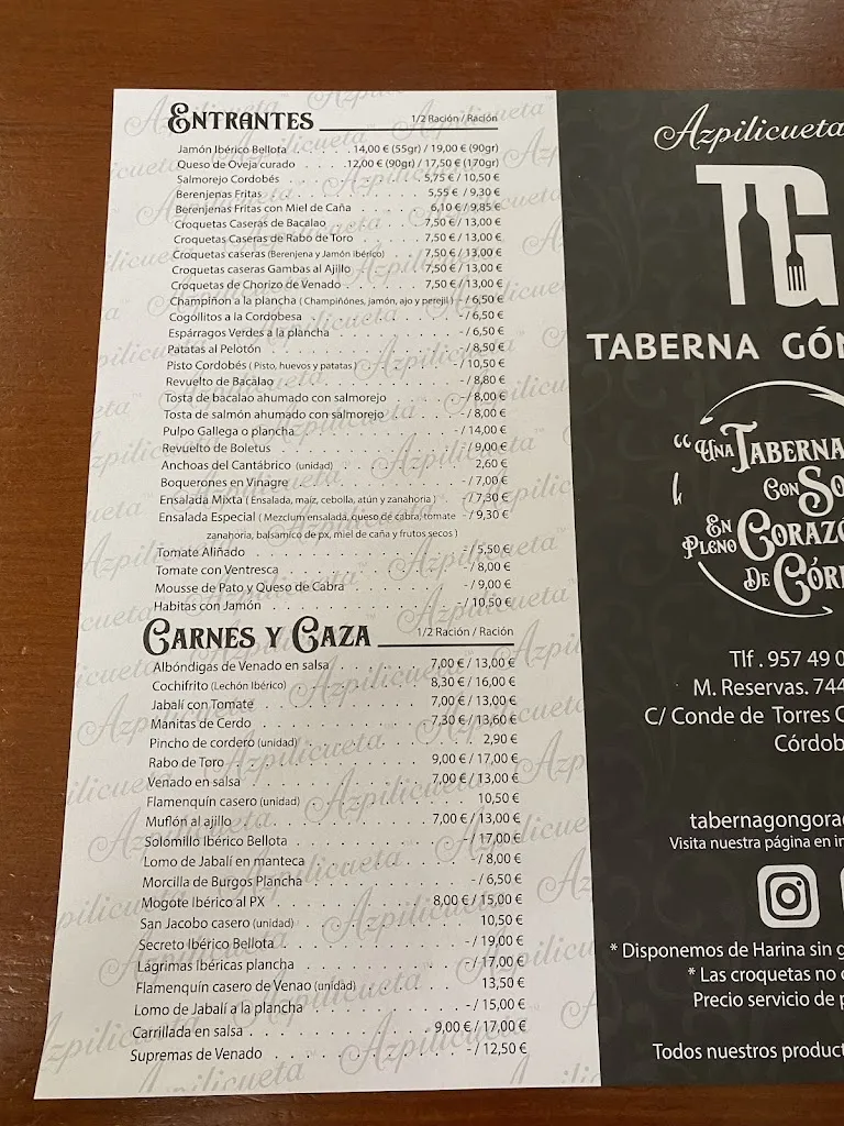 Menu_Taberna Góngora_Córdoba_image_3