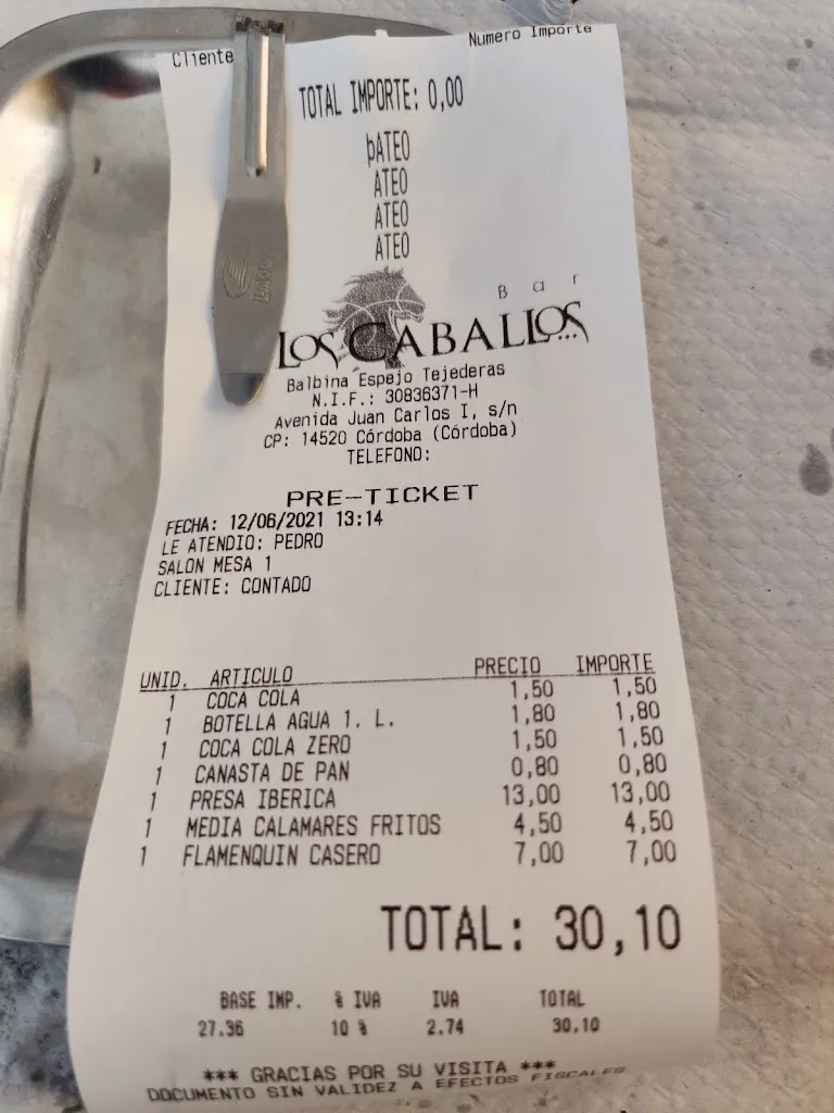 Sara Álvarez Rodríguez_Bar Restaurante Los Caballos_Fernán-Núñez_review