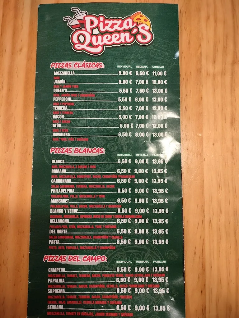 Menu_Pizza Queen's - Fernán Núñez_Fernán-Núñez_immagine_2