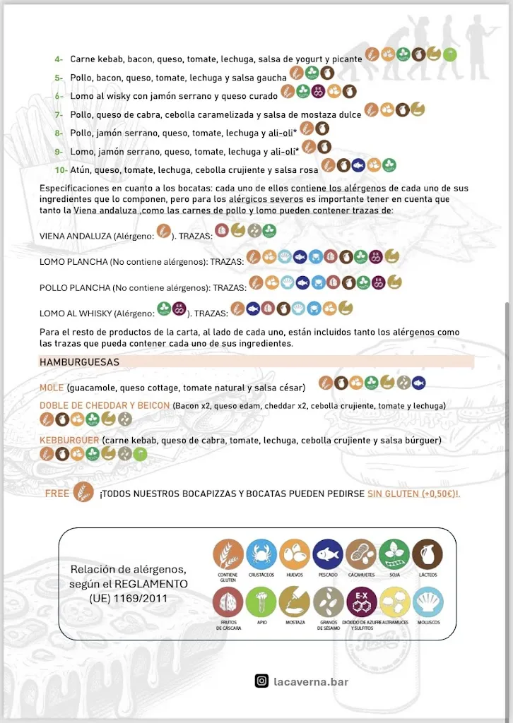 Menu_La caverna hornachuelos_Hornachuelos_image_1