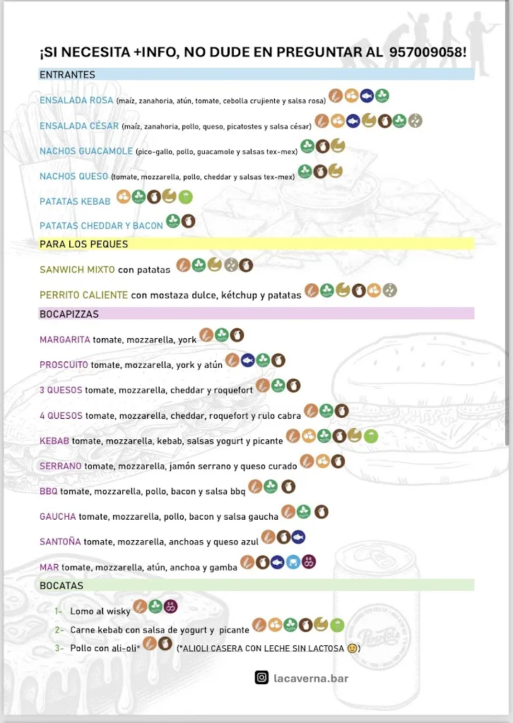 Menu_La caverna hornachuelos_Hornachuelos_image_2