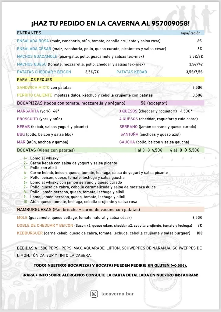 Menu_La caverna hornachuelos_Hornachuelos_image_3