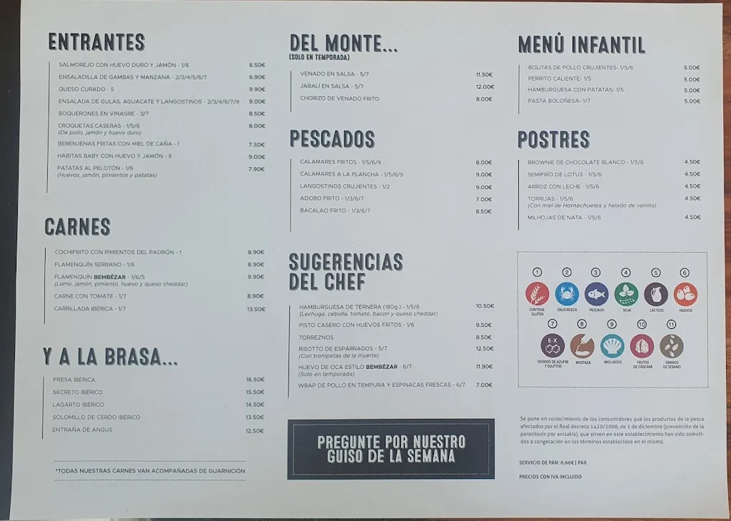Menu_Restaurante Bembézar en Hornachuelos, Córdoba._Hornachuelos_image_1