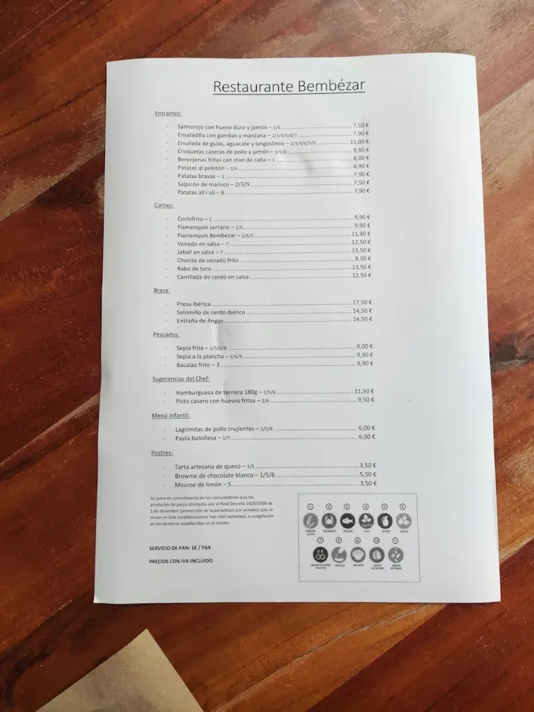 Menu_Restaurante Bembézar en Hornachuelos, Córdoba._Hornachuelos_image_2