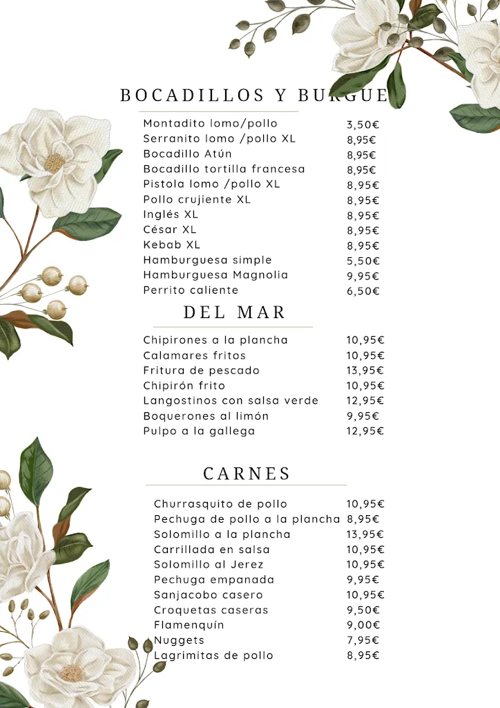 Menu_Bar -Cafetería- Churrería Magnolia_Fuente Palmera_immagine_1