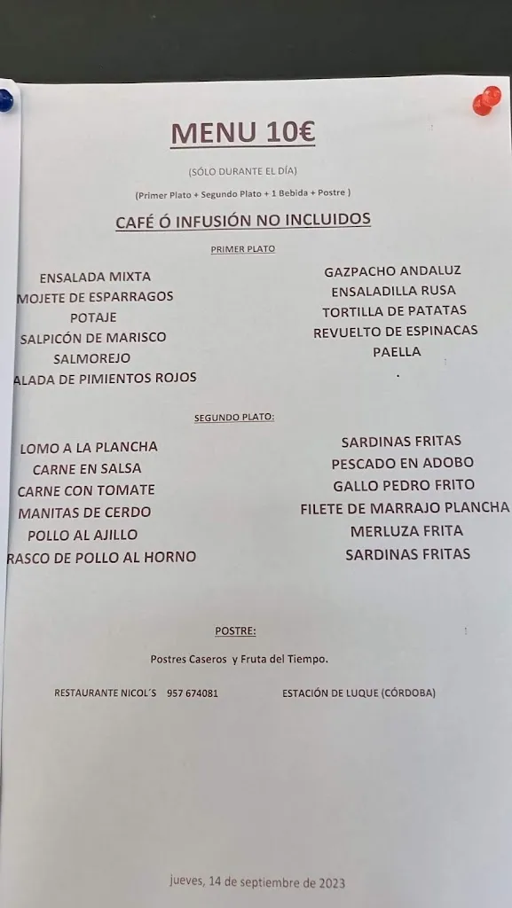Menu_Restaurante de la Estacion de Luque_Luque_image_4