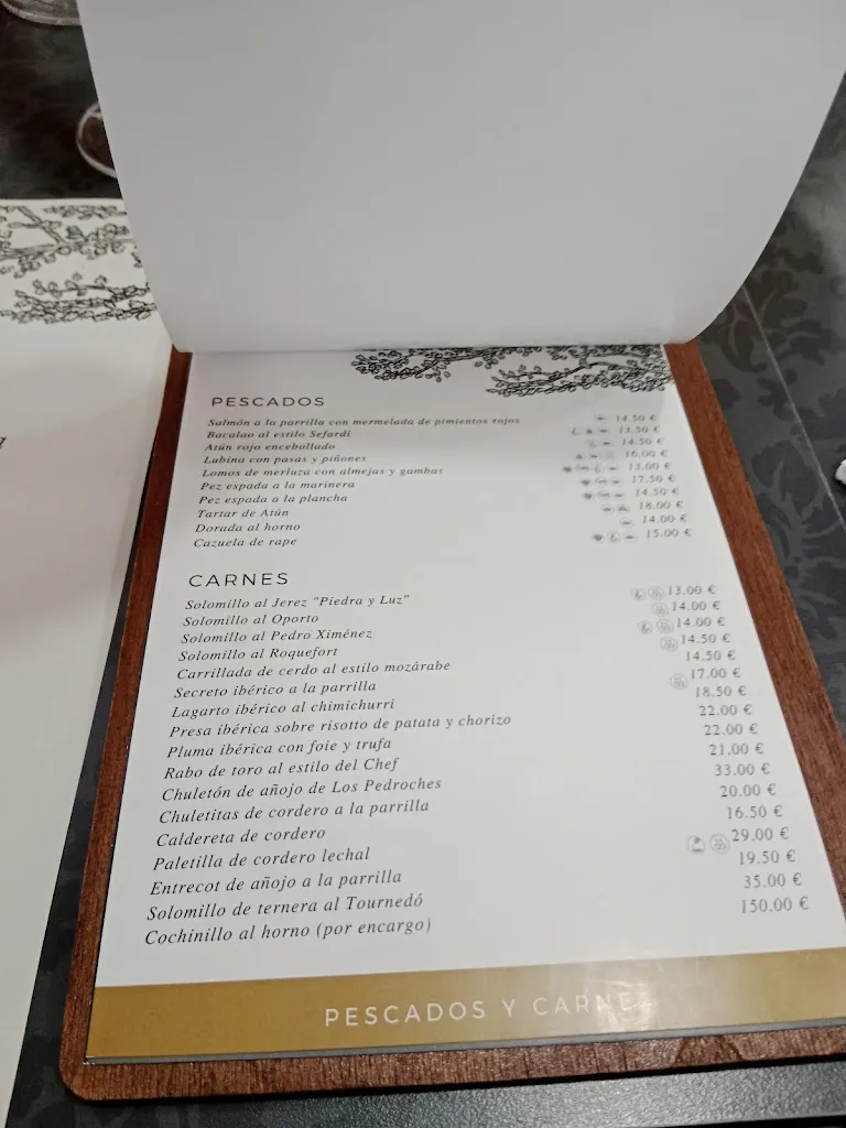 Menu_Hotel Rural Piedra y Luz_Hinojosa del Duque_immagine_2