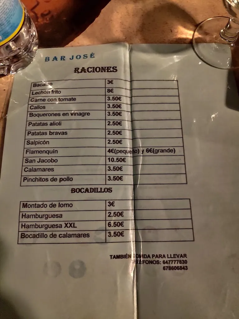 Menu_Bar José_Hinojosa del Duque_image_1