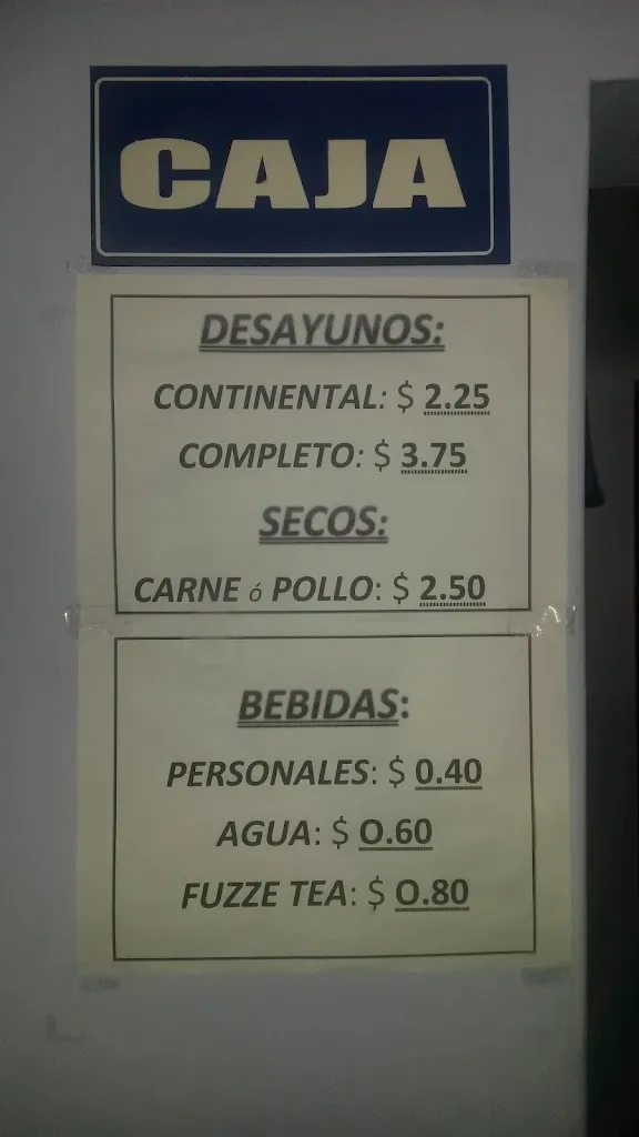 Menu_Restaurant Tazmania_Carcelén_image_1