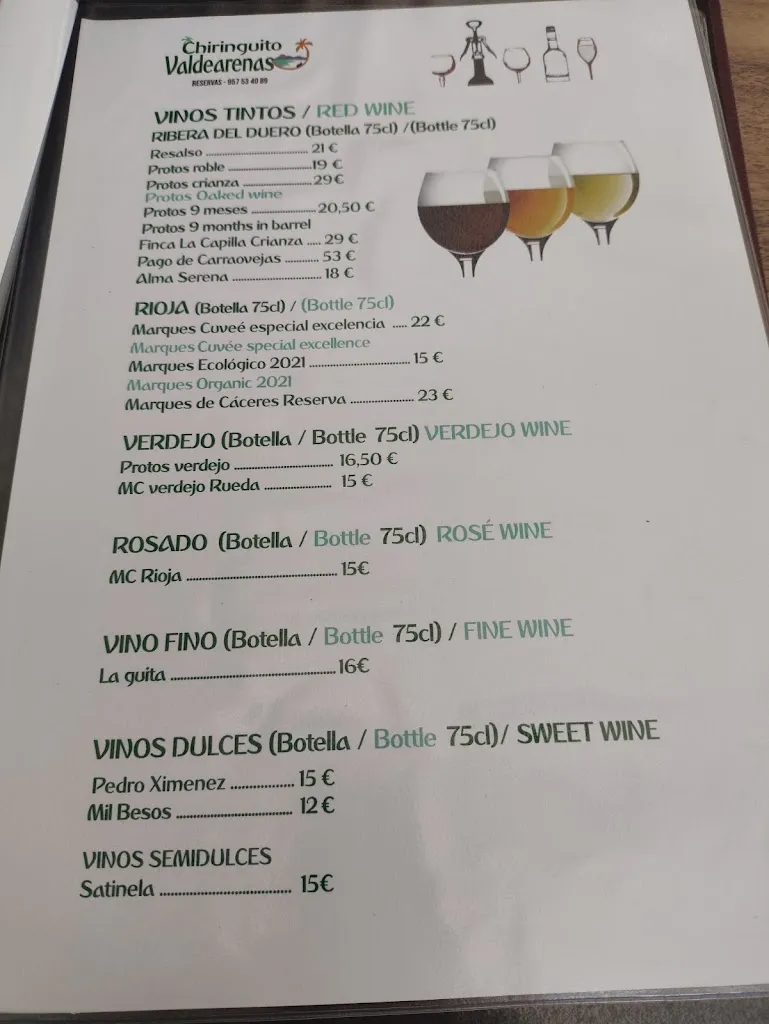 Menu_Restaurante Chiringuito Valdearenas_Iznájar_image_1