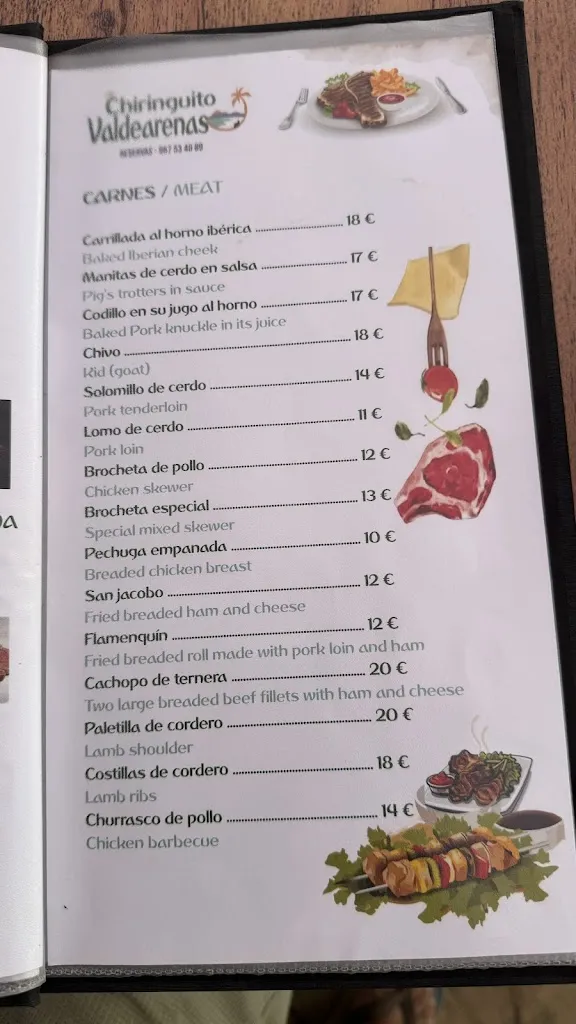 Menu_Restaurante Chiringuito Valdearenas_Iznájar_image_3