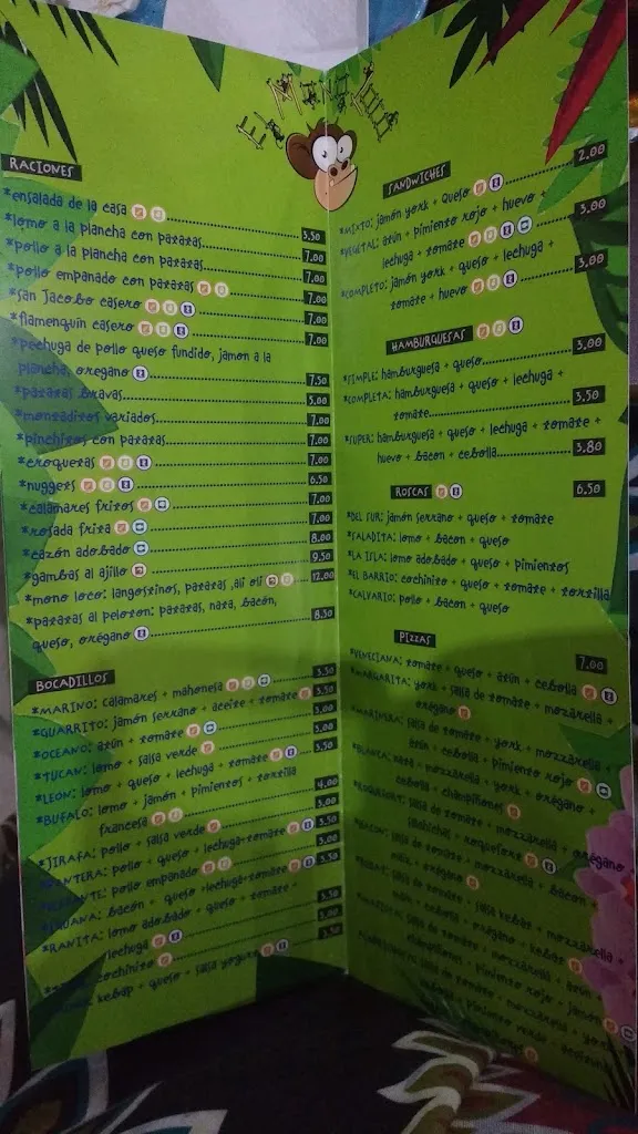 Menu_El Mono Loco_Iznájar_image_1