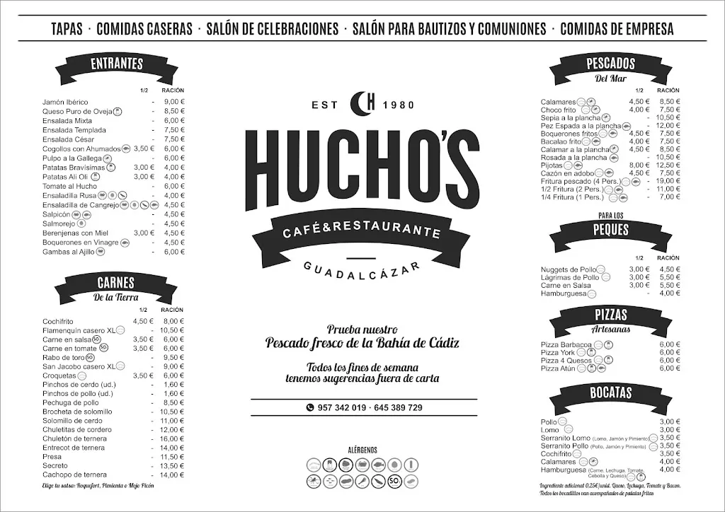 Menu_Restaurante Hucho's café&bar_Guadalcázar_image_1