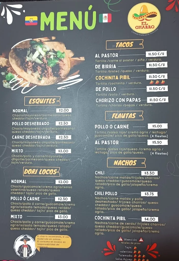 Menu_El Charro_Carcelén_image_2