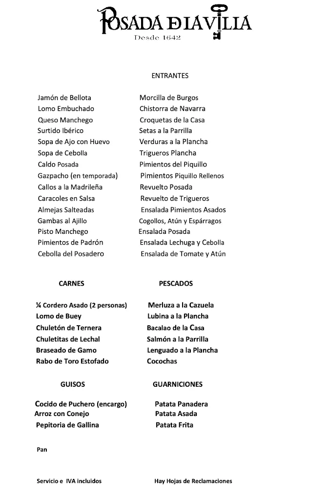 Menu_Posada de la Villa_Posadas_image_1