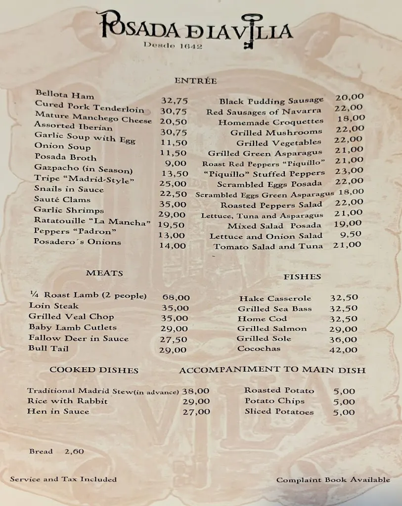 Menu_Posada de la Villa_Posadas_image_2