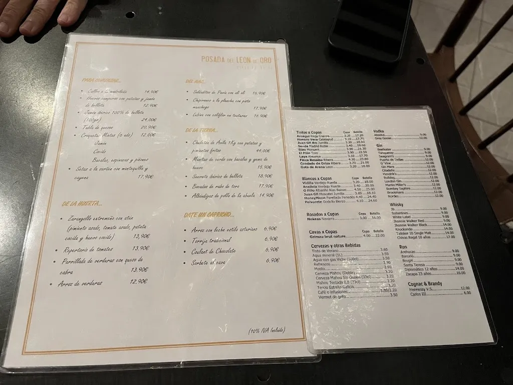 Menu_Posada del León de Oro_Posadas_immagine_2