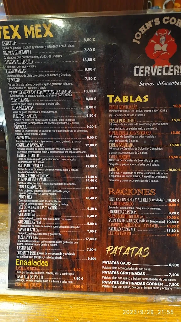 Menu_Restaurante John's Corner_Montoro_image_3