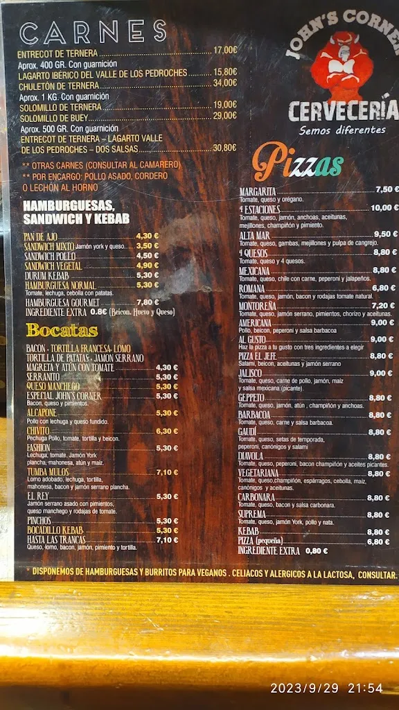Menu_Restaurante John's Corner_Montoro_image_4
