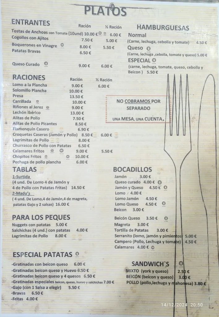 Menu_Cafetería Pizzería Donde Siempre_Montoro_image_1