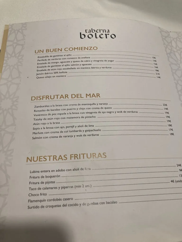 Menu_Taberna Bolero_Montilla_image_1