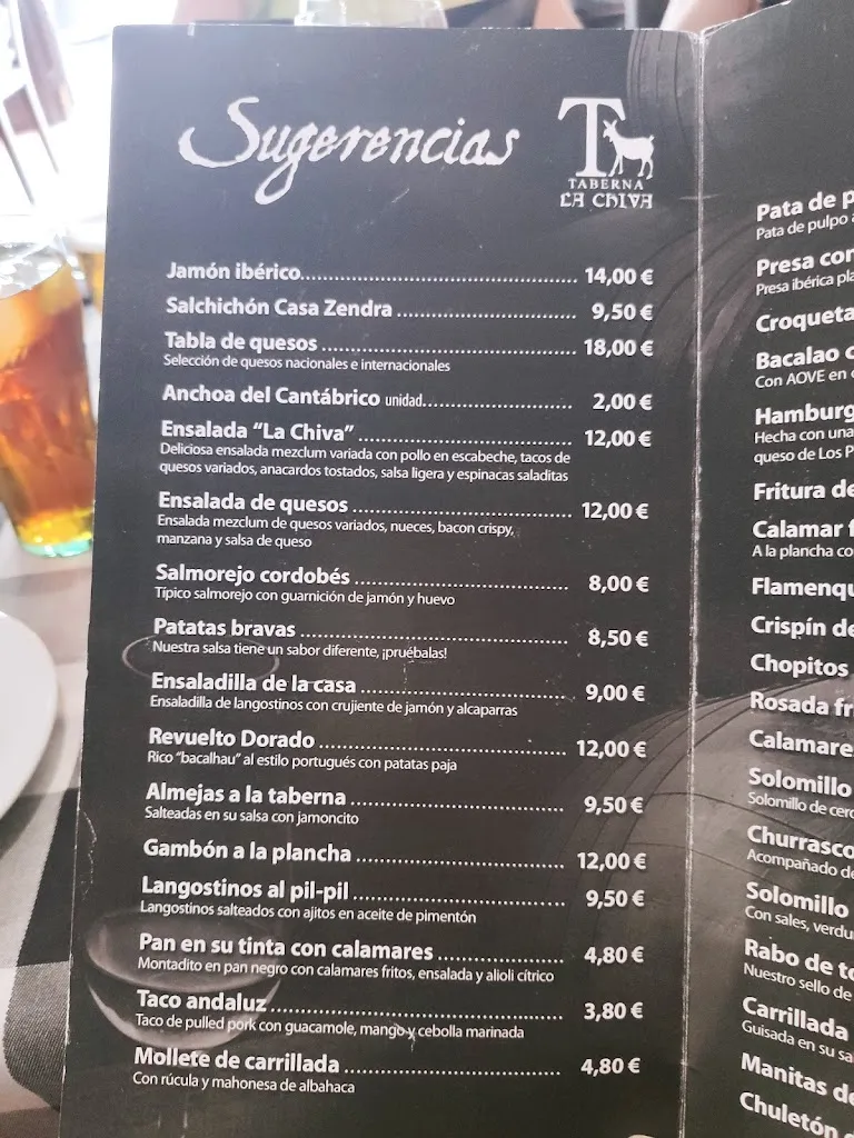 Menu_RESTAURANTE-TABERNA LA CHIVA_Montilla_image_2