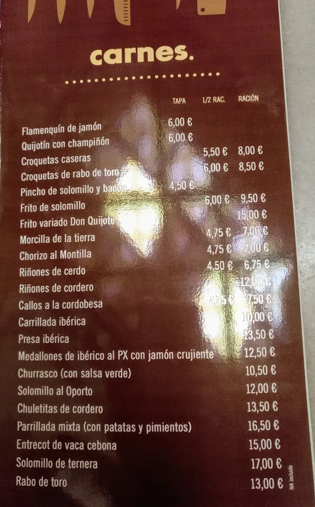 Menu_Restaurante Don Quijote_Montilla_image_4