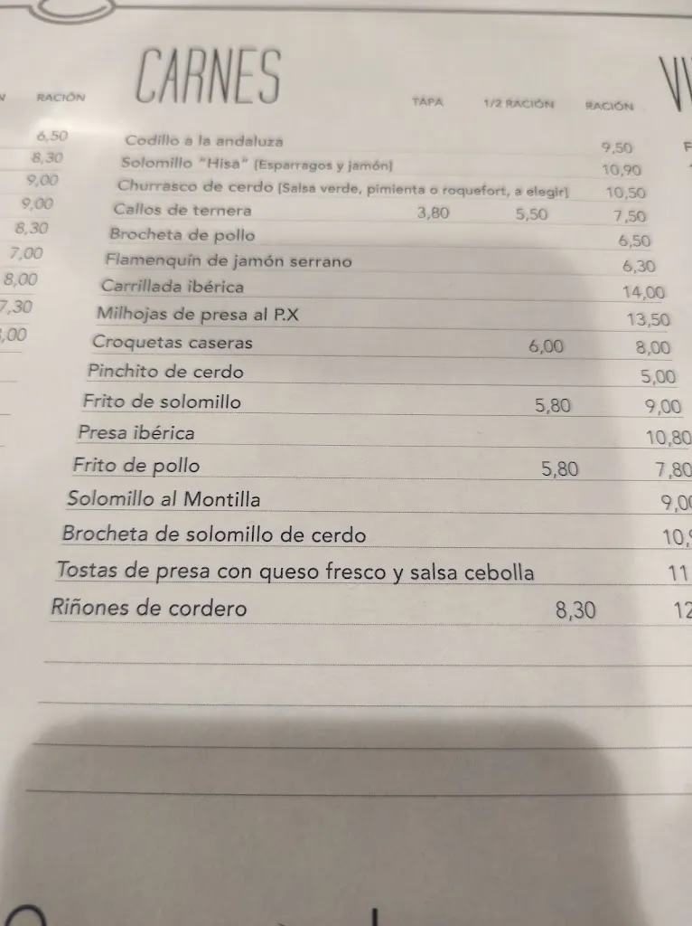 Menu_Café Bar Hisa_Montilla_immagine_1