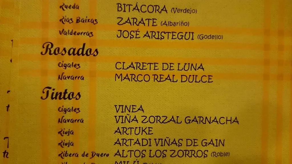 Menu_Restaurante Los Arcos_Montilla_immagine_1